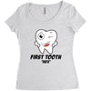 First Tooth Date Women's Triblend Scoop T-shirt