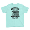 Super Cool Pawpaw Of A Freaking Awesome Grandson Youth Tee
