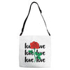 Love Rose Adjustable Strap Totes