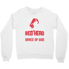 american by birth redhead by the grace of god Crewneck Sweatshirt
