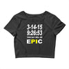 pi day 2015 pie math Crop Top