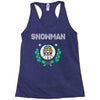 snowman christmas Racerback Tank
