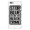 stop blue on black crime iPhone 6 Plus/6s Plus Case