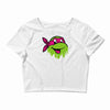 raph   tmnt facemelt Crop Top