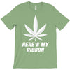 Support Lung Cancer Awareness With A White Cannabis Leaf T-Shirt