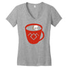 black coffee Women's V-Neck T-Shirt