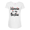 Minnie is my Bestie Maternity Scoop Neck T-shirt
