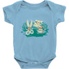 rock, paper, scissor hold Baby Onesie