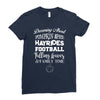 dreaming about pumpkin spice hayrides footbal falling leaves family ti Ladies Fitted T-Shirt