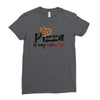 pizza is my valentine 56 Ladies Fitted T-Shirt