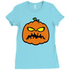pumpkin zombie Ladies Fitted T-Shirt