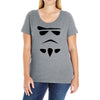 bad face Ladies Curvy T-Shirt