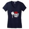 RED PAINBALL Women's V-Neck T-Shirt