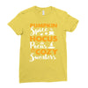 fall time apparel Ladies Fitted T-Shirt