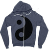 yin yang Zipper Hoodie