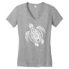 hawaiian turtle tribal art Women's V-Neck T-Shirt