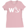 w anchor funny pub joke Ladies Fitted T-Shirt