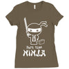 part time ninja Ladies Fitted T-Shirt