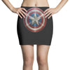 cotton captain america shield distressed, ideal gift or present Mini Skirts