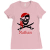 personalized pirate Ladies Fitted T-Shirt