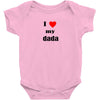 i love my dada Baby Onesie