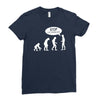 banksy funny human evolution indie Ladies Fitted T-Shirt