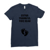 Extra Thankful This Year Ladies Fitted T-Shirt