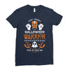 halloween warrior Ladies Fitted T-Shirt