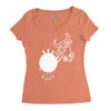 crazy cow Women's Triblend Scoop T-shirt
