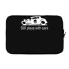 gearhead still plays with cars Laptop sleeve