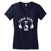 This Girl Loves Her Cat Women's V-Neck T-Shirt