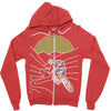 mountain biker Zipper Hoodie