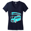 london double decker bus Women's V-Neck T-Shirt