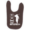 eat sleep battlefield 4, funny Baby Bibs