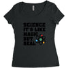 Science It's Like Magic But Real Women's Triblend Scoop T-shirt