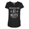 check yer nuts best trending Maternity Scoop Neck T-shirt