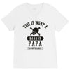 This Is What A Bad Ass Papa Looks Like V-Neck Tee