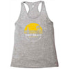 amity island jaws inspired movie shark printed Racerback Tank