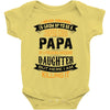 Super Cool Papa Of A Freaking Awesome Daughter Baby Onesie