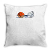 the hare and the shell Throw Pillow