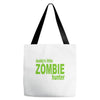 daddy's little zombie hunter Tote Bags