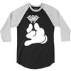 cartoon hands holding diamond 3/4 Sleeve Shirt
