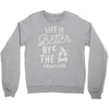 life is better by the camp fire Crewneck Sweatshirt