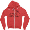 keep it simple Zipper Hoodie