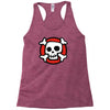 comic skull Racerback Tank