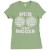 our volleyballs are bigger Ladies Fitted T-Shirt