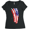 july 4th flag Women's Triblend Scoop T-shirt