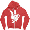 peace sign Zipper Hoodie
