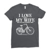 i love when my wife lets me buy another bike Ladies Fitted T-Shirt