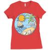 summer ornament Ladies Fitted T-Shirt